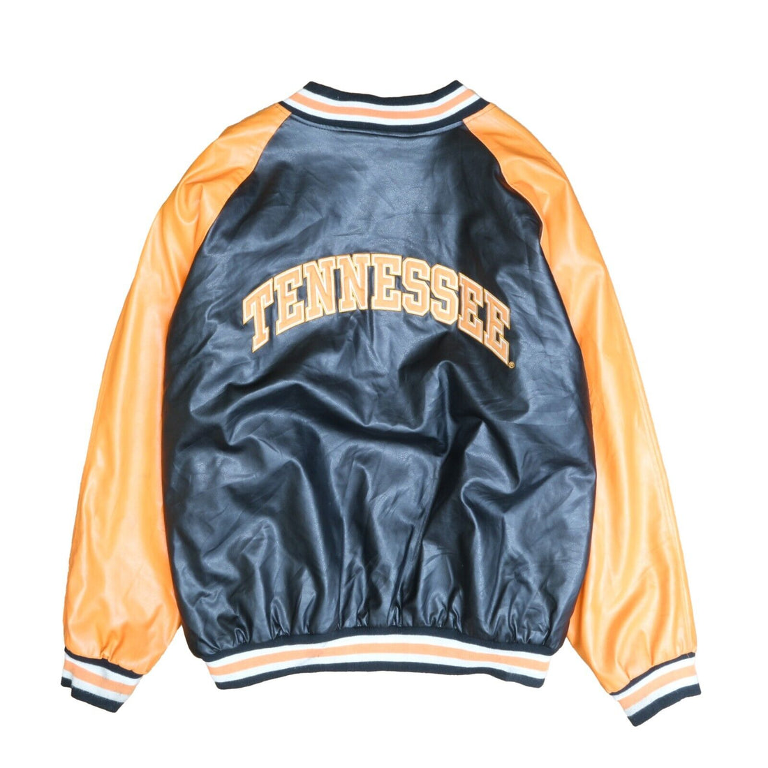 Tennessee Volunteers Leather Wool Varsity Jacket Size 2XL NCAA