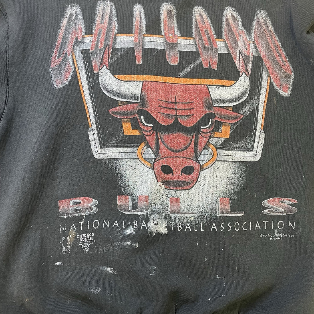 Vintage Chicago Bulls Magic Johnson Ts Crewneck Sweatshirt Size XL 90s NBA