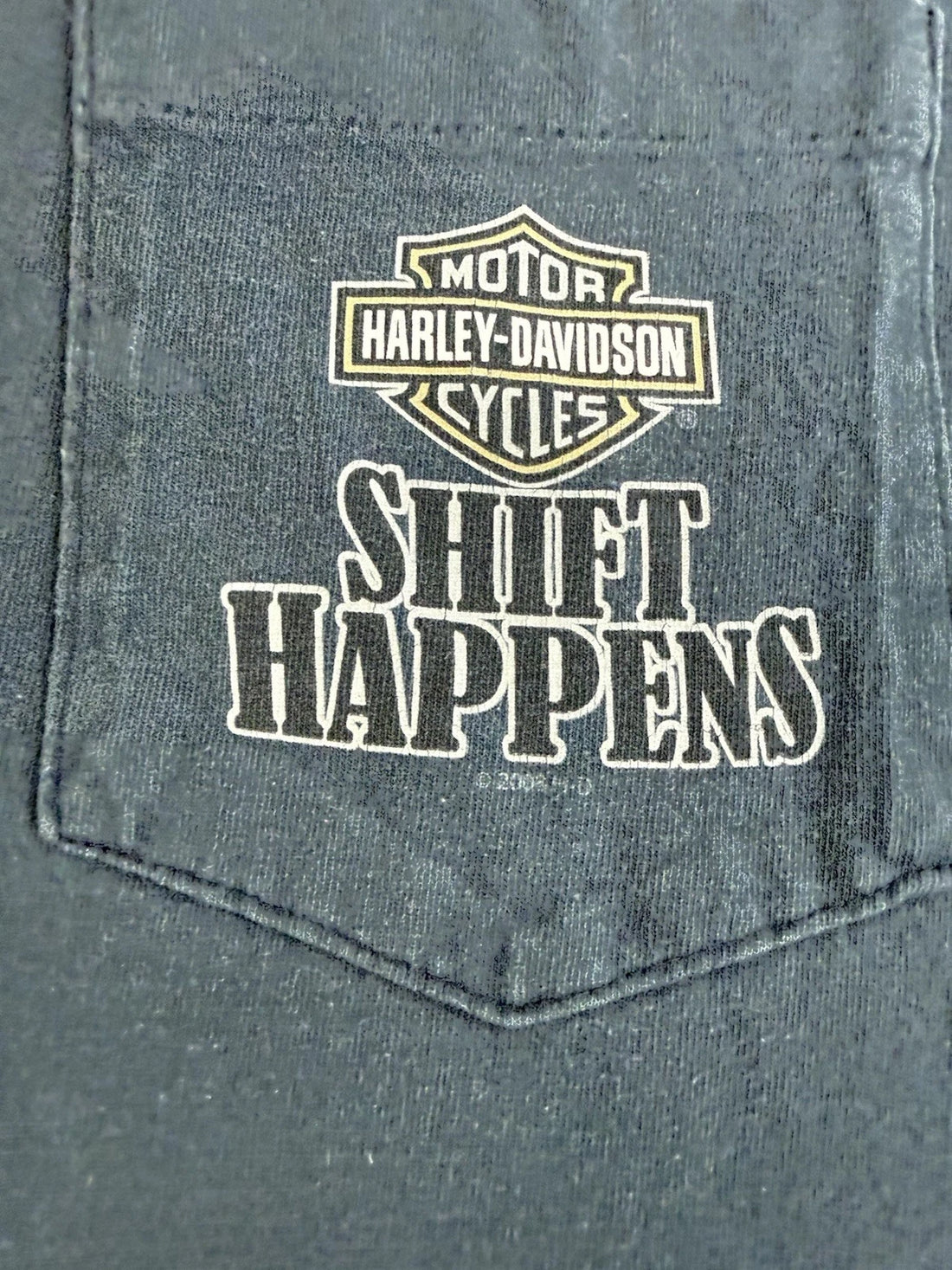Harley Davidson Motorcycles Shift Happens Pocket T-Shirt Size XL