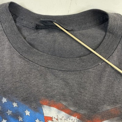 Vintage Eagle American Flag Harley Davidson 3D Emblem T-Shirt Medium 1988 80s