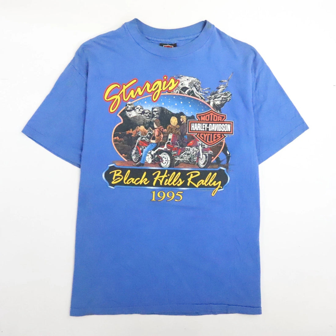 Vintage Harley Davidson Motorcycles Sturgis Black Hills Rally T-Shirt Large 1995