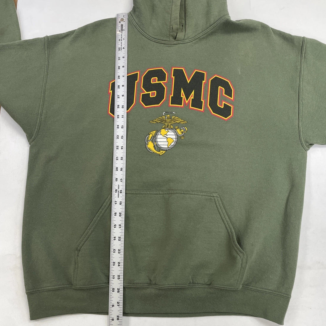 United States Marine Corps Sweatshirt Hoodie Size XL Green USMC