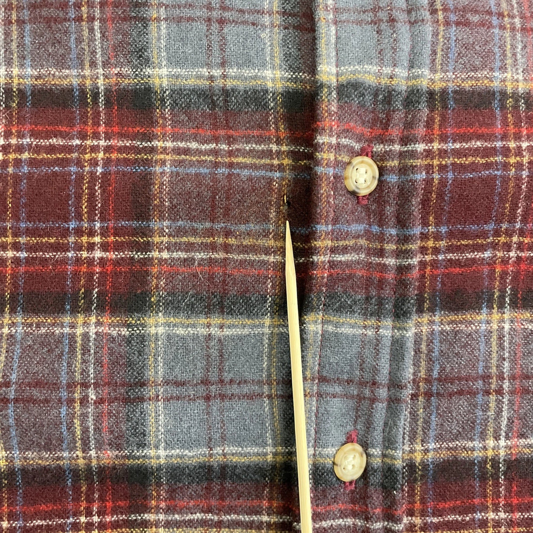 Vintage Pendleton Wool Lodge Button Up Shirt Size Large Plaid