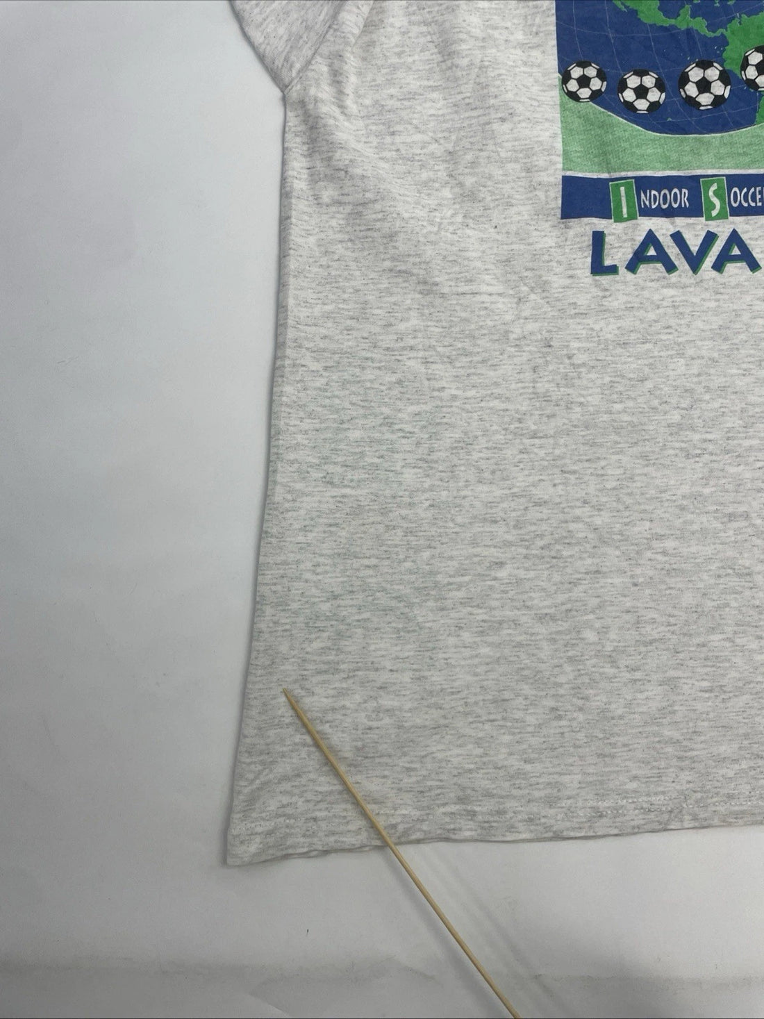 Vintage Adidas Trefoil Soccer T-Shirt Size Medium Double Sided 90s