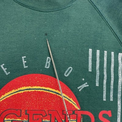 Vintage Reebok Legends Basketball Crewneck Sweatshirt Size Medium 90s