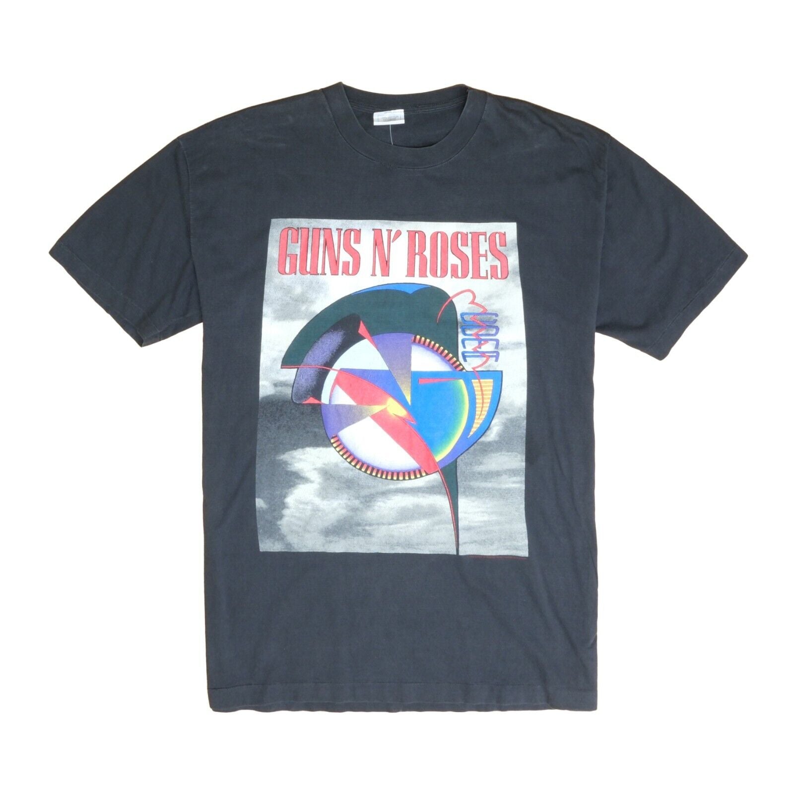 Vintage Guns N Roses Coma World Tour T-Shirt Size XL Black Band