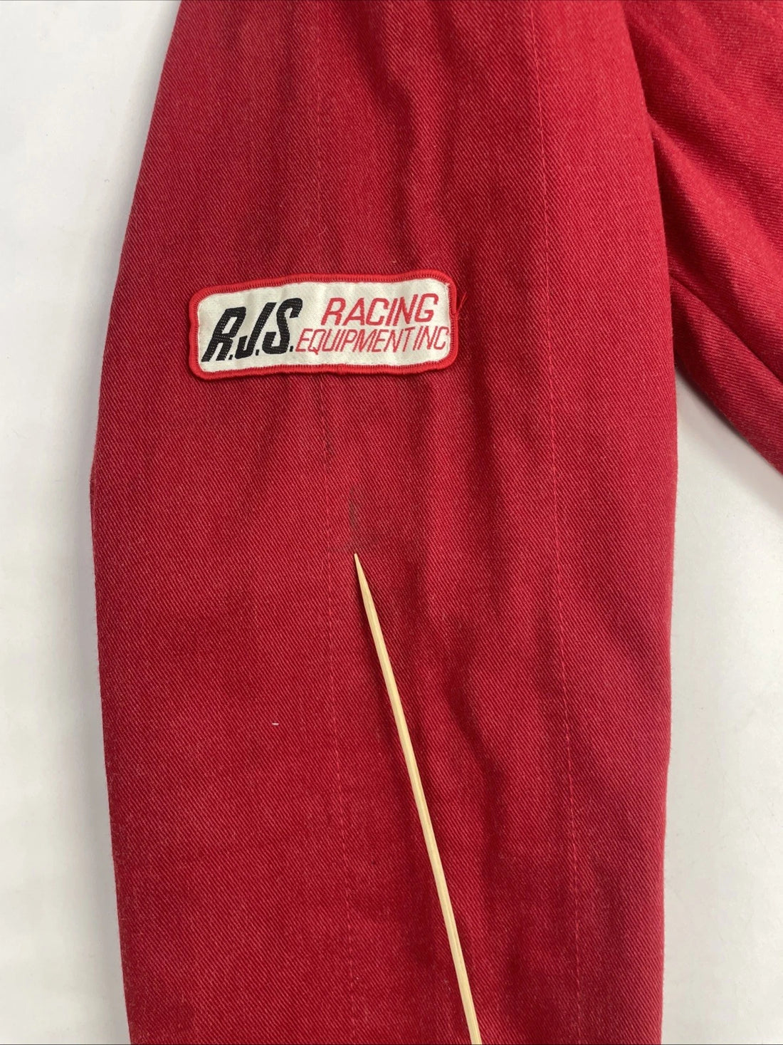 Vintage RJS Racing Equipment Jacket Size Large Red