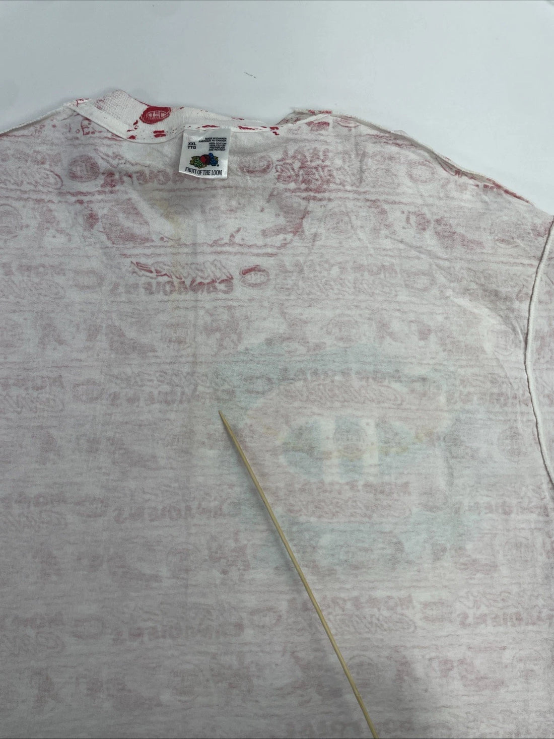 Vintage Montreal Canadiens T-Shirt Size 2XL All Over Print 90s NHL