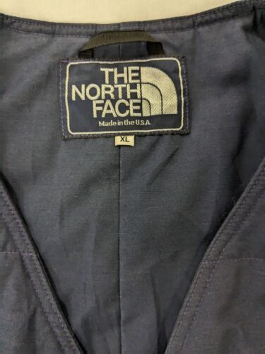 Vintage The North Face Vest Jacket Size XL Blue 80s