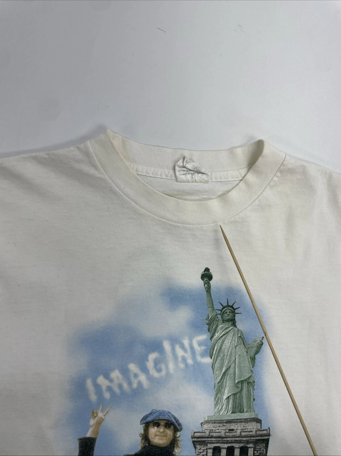 Vintage John Lennon Imagine NYC Statue Of Liberty T-Shirt Size XL 1998 90s