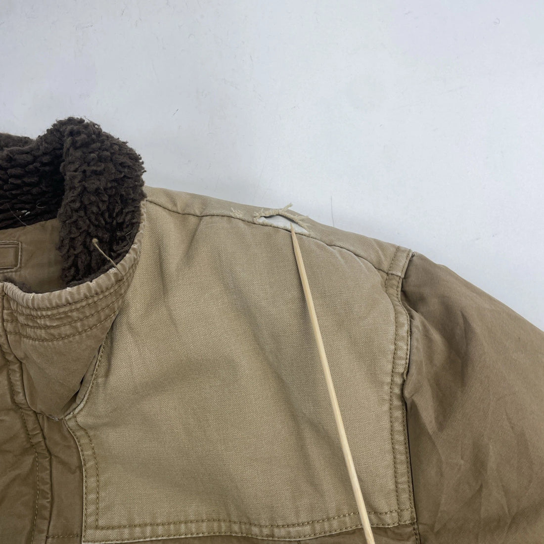 Vintage Eddie Bauer Quilted Down Parka Coat Jacket Size Large Brown