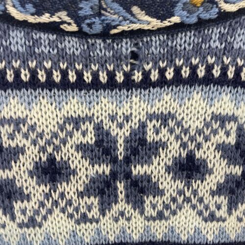Vintage Nordstrikk Wool Cardigan Sweater Size Large Fair Isle