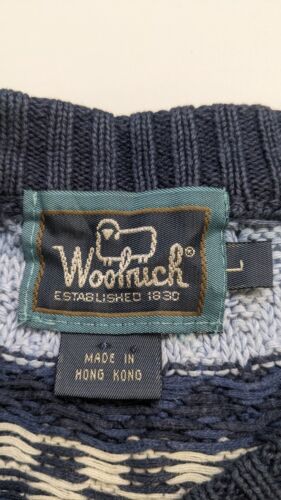 Vintage Woolrich Crewneck Sweater Size Large Blue