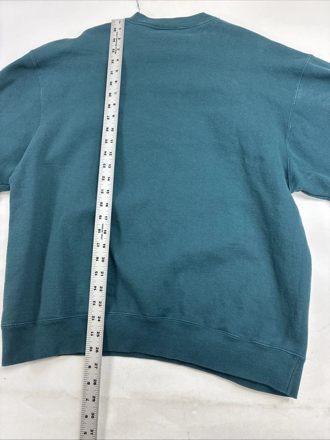 Vintage Champion Athletic Spell Out Crewneck Sweatshirt Size Large Teal