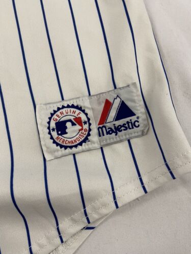 Vintage Chicago Cubs Majestic Pinstripe Baseball Jersey Size XL MLB