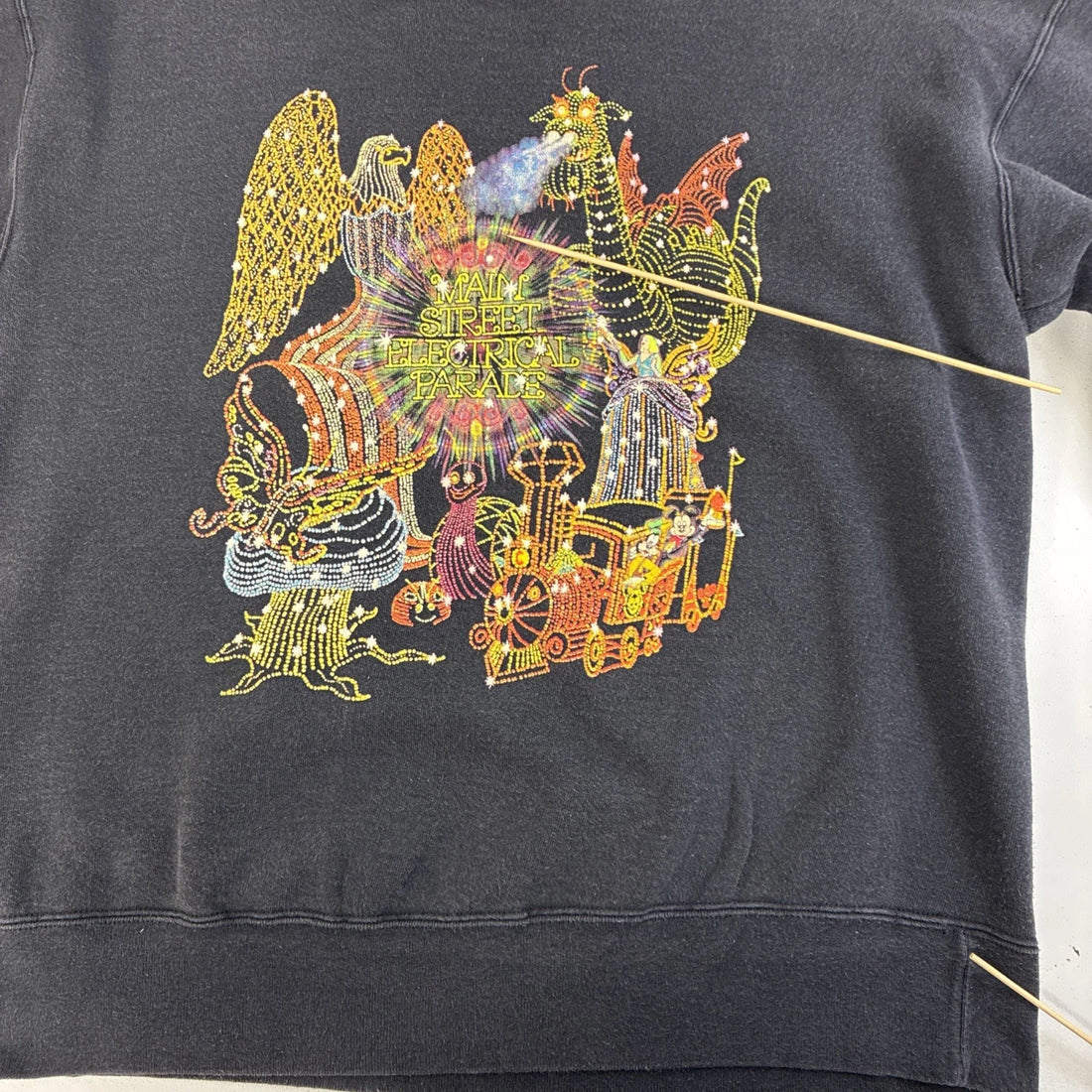 Vintage Mickey Mouse Main Street Electrical Parade Disney Sweatshirt Size XL 90s