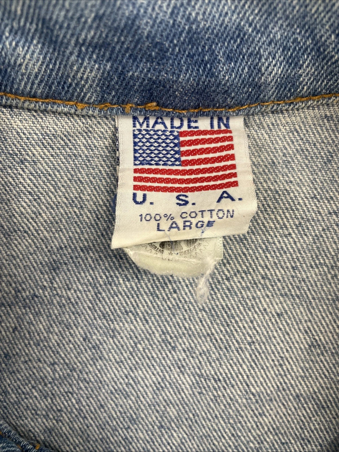 Vintage Home Depot Denim Trucker Jacket Size Large