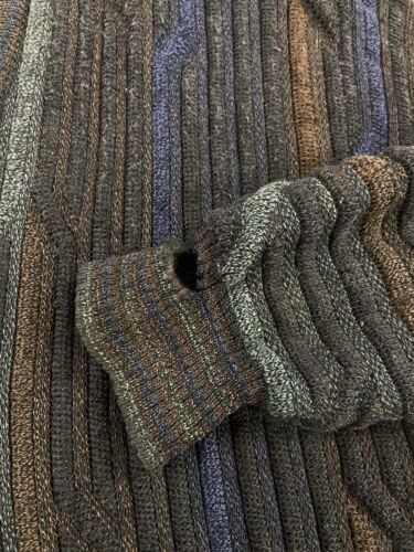 Vintage Tosani 3D Knit Cardigan Sweater Size XL