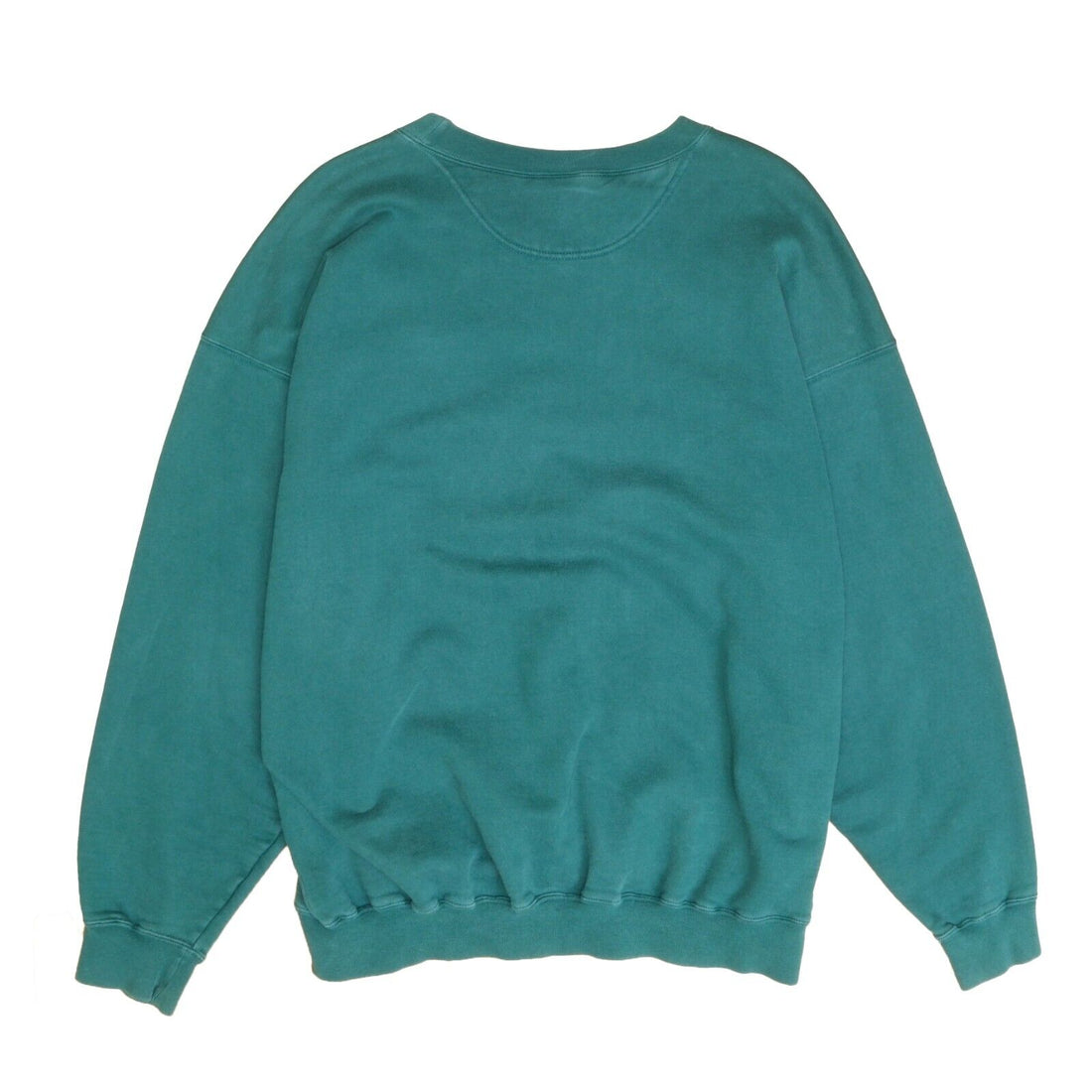 Vintage Nike Sweatshirt Crewneck Size XL Green Blue Embroidered Swoosh 90s