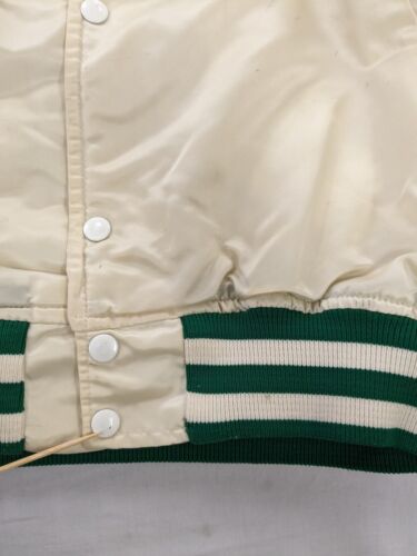 Vintage Boston Celtics Starter Satin Bomber Jacket Size Large NBA