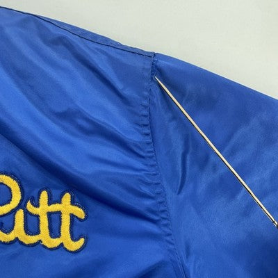 Vintage Pittsburgh Panthers Starter Satin Bomber Jacket Size Large 80s 90s NCAA