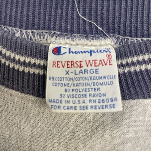 Vintage Champion Reverse Weave Spell Out Crewneck Sweatshirt Size XL 90s