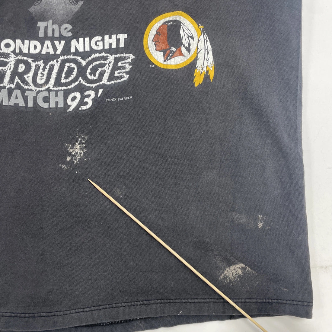 Vintage Cowboys Redskins Monday Night Grudge T-Shirt Size Medium 1993 90s NFL