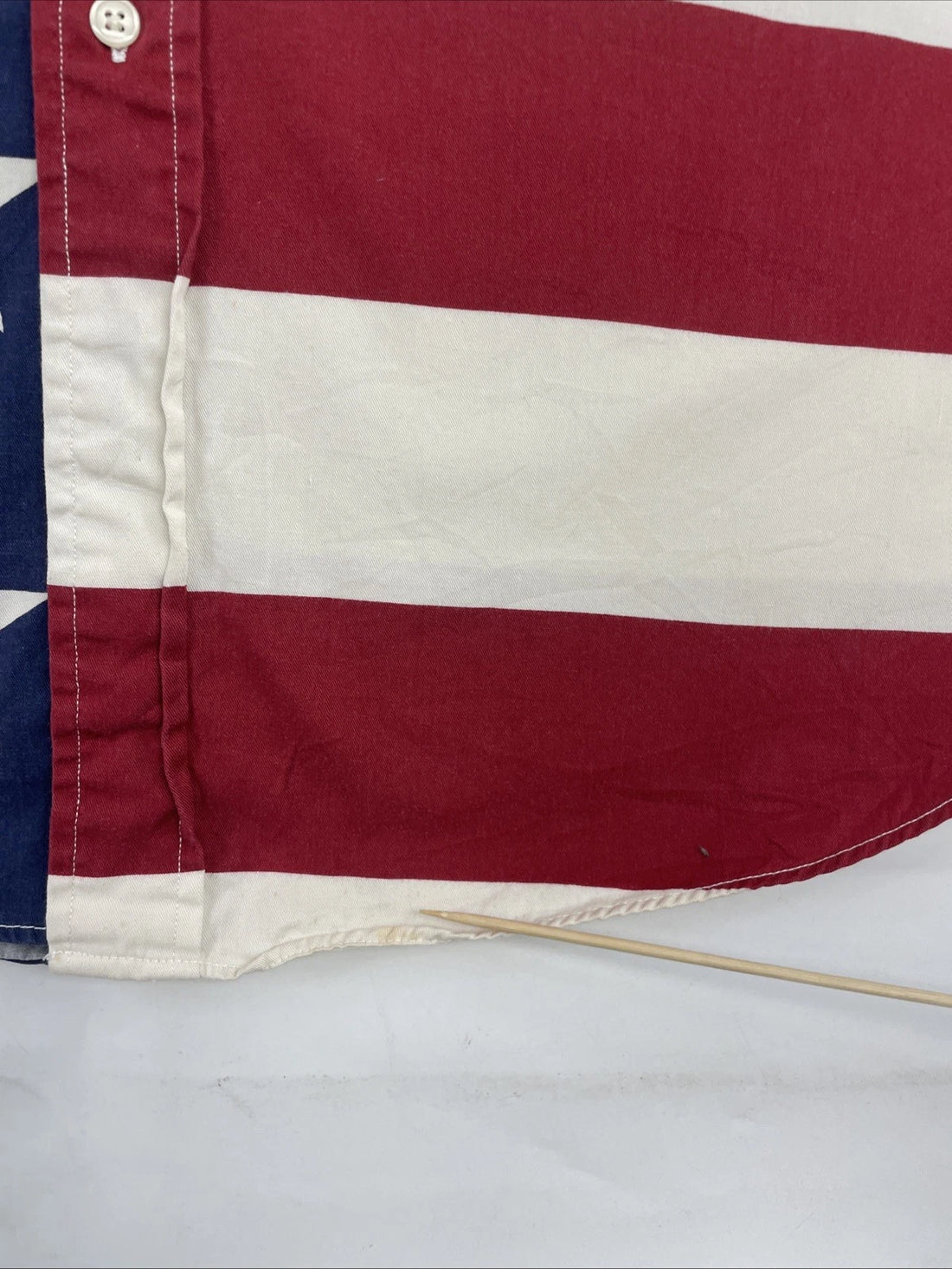 Tommy Hilfiger USA Flag Button Up Shirt Size XL America All Over Print