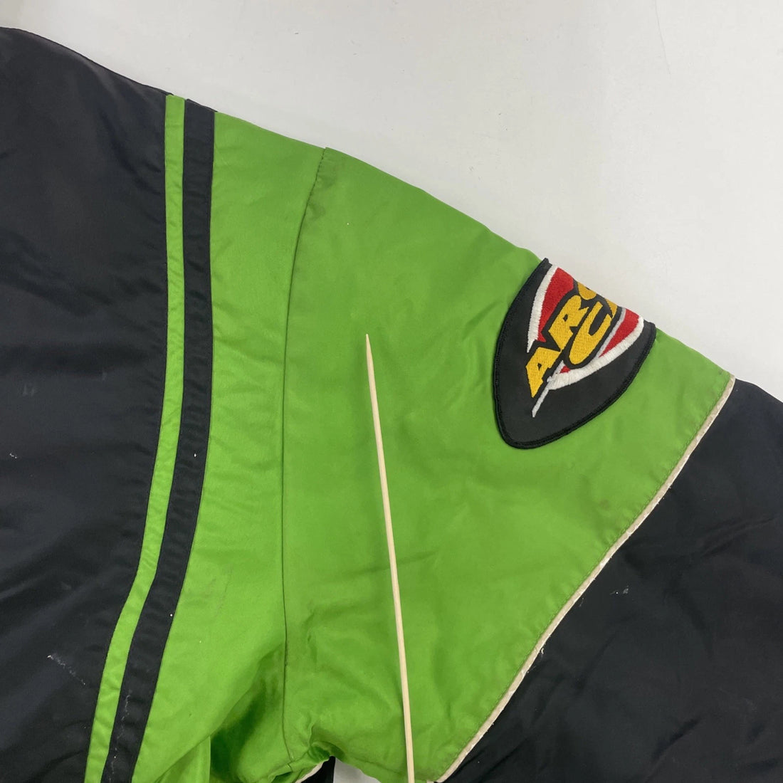 Vintage Team Arctic Snowmobile Racing Jacket Size XL Green