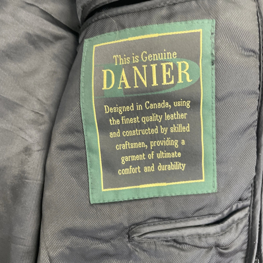 Danier Leather Bomber Jacket Size Medium