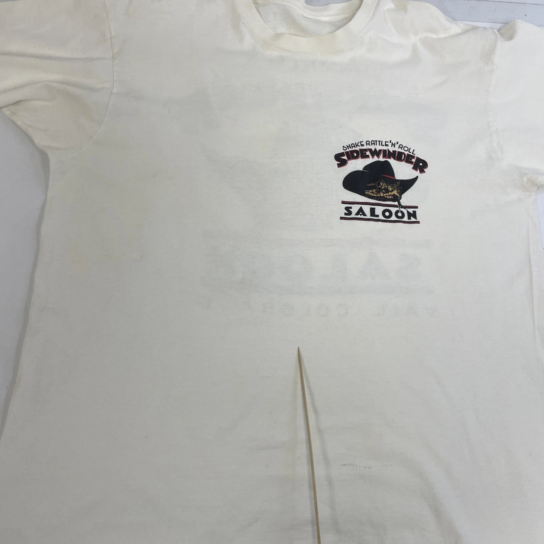 Vintage Shake Rattle N Roll Sidewinder Saloon Snake T-Shirt Size XL 90s