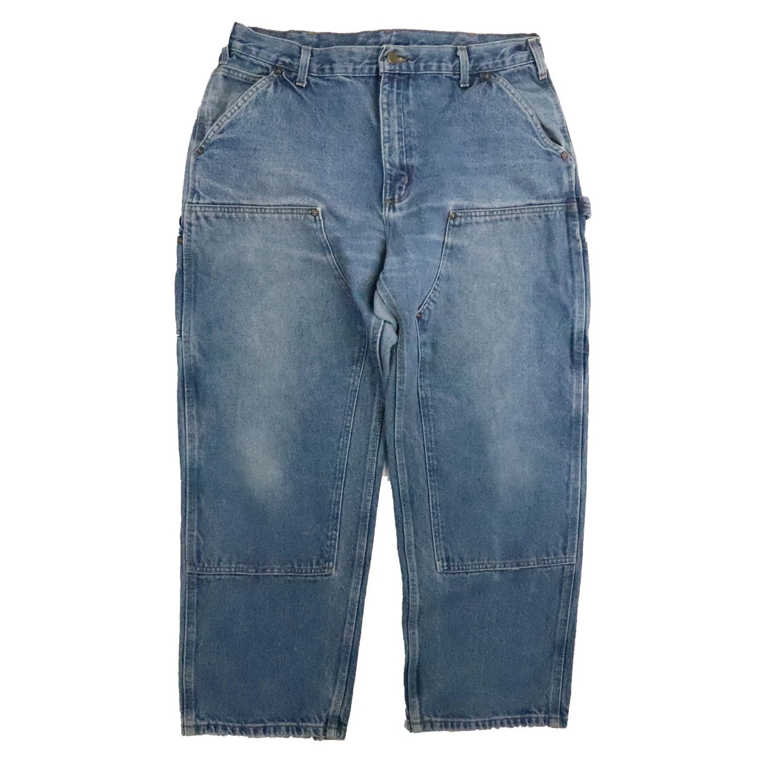 Vintage Carhartt Carpenter Double Knee Denim Jeans Work Pants 38 X 30 B73 DST