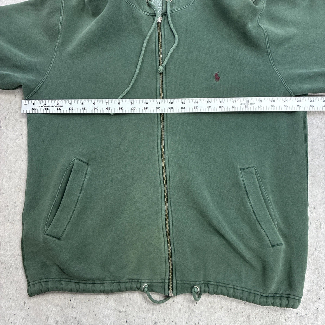 Vintage Polo Ralph Lauren Zip Sweatshirt Hoodie Size Medium