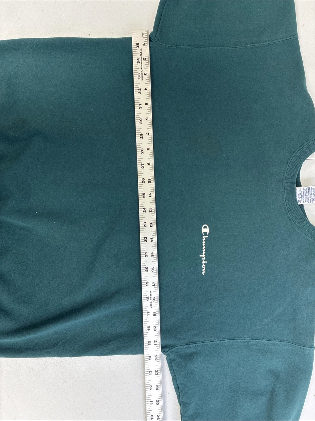 Vintage Champion Crewneck Sweatshirt Size Medium Teal 90s