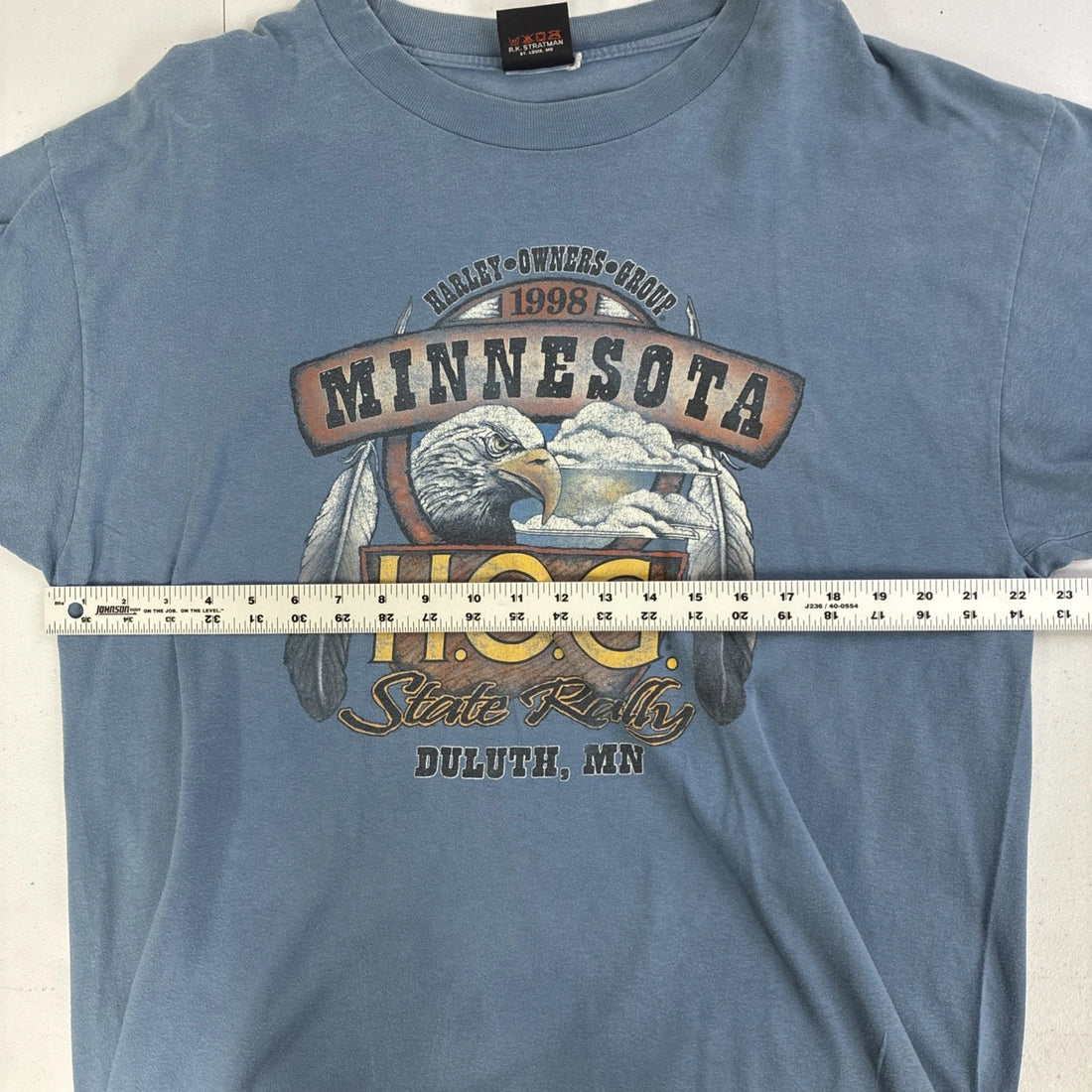 Vintage Harley Davidson Motorcycles Minnesota State Rally Eagle T-Shirt XL 90s