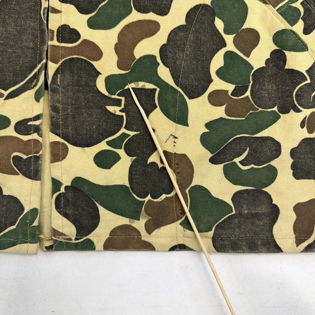 Vintage Deerskin Duck Camo Light Hunting Shirt Jacket Size XL Talon Zip