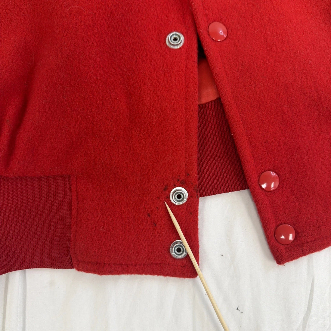 Vintage Sesame Street Live Leather Wool Varsity Jacket Size Large 80s