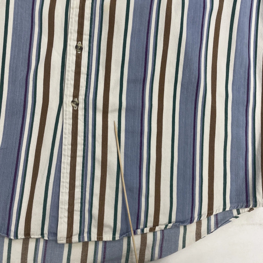 Vintage Wrangler Rugged Wear Button Up Shirt Size XL Striped