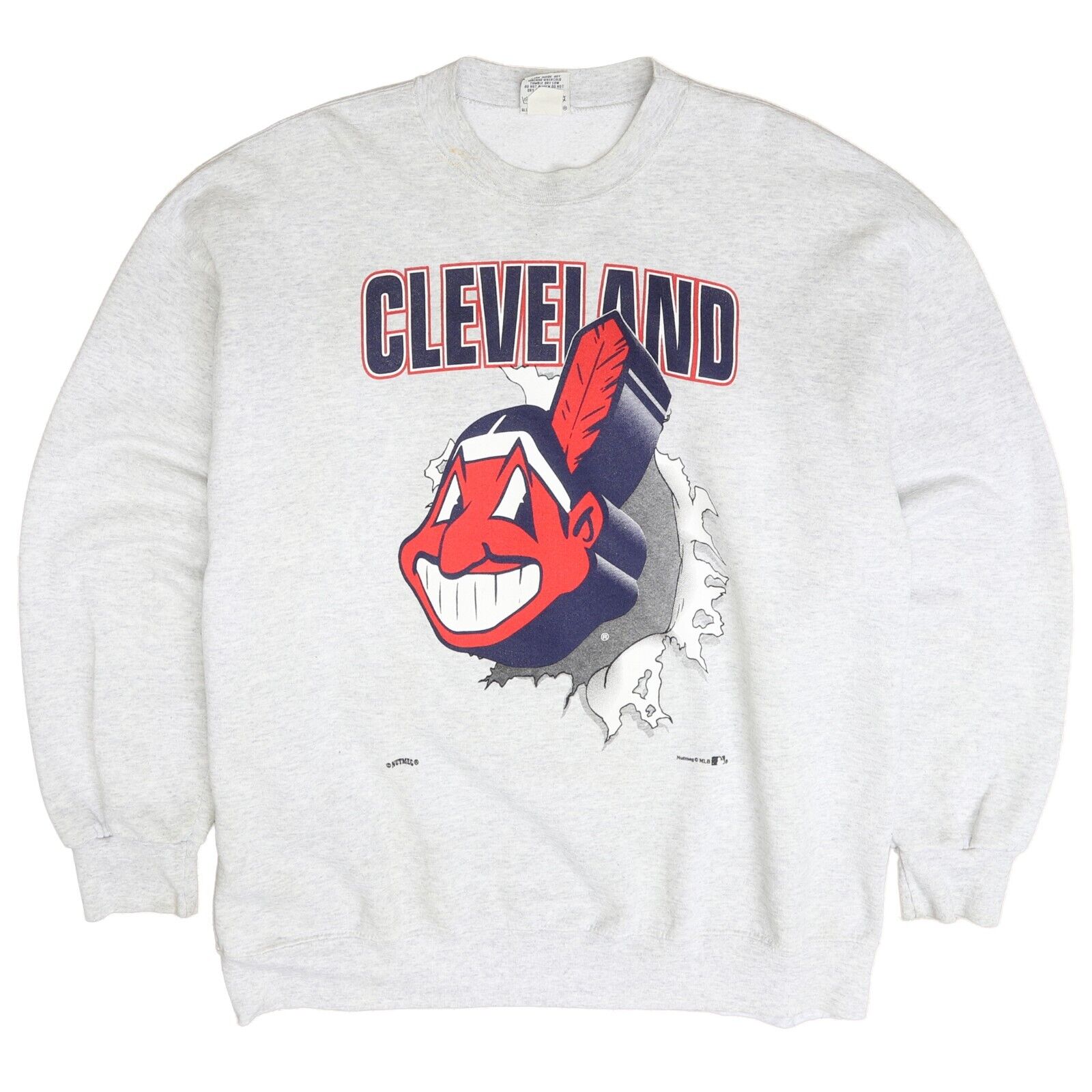 Vintage Cleveland Indians Breakthrough Crewneck Sweatshirt Size 2XL 90s MLB