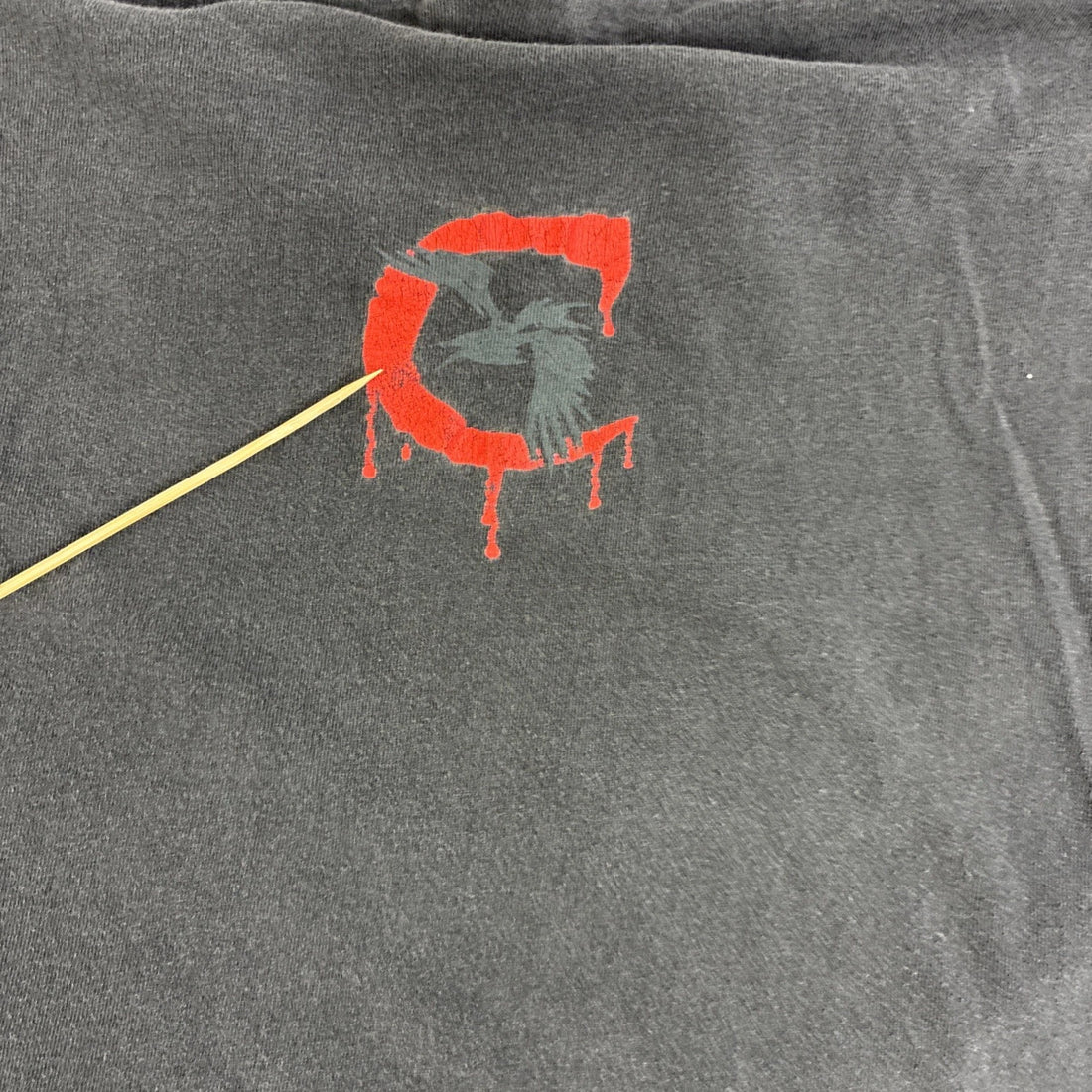 Vintage The Crow Pistol Revolver T-Shirt Size XL Movie Promo 1998 90s