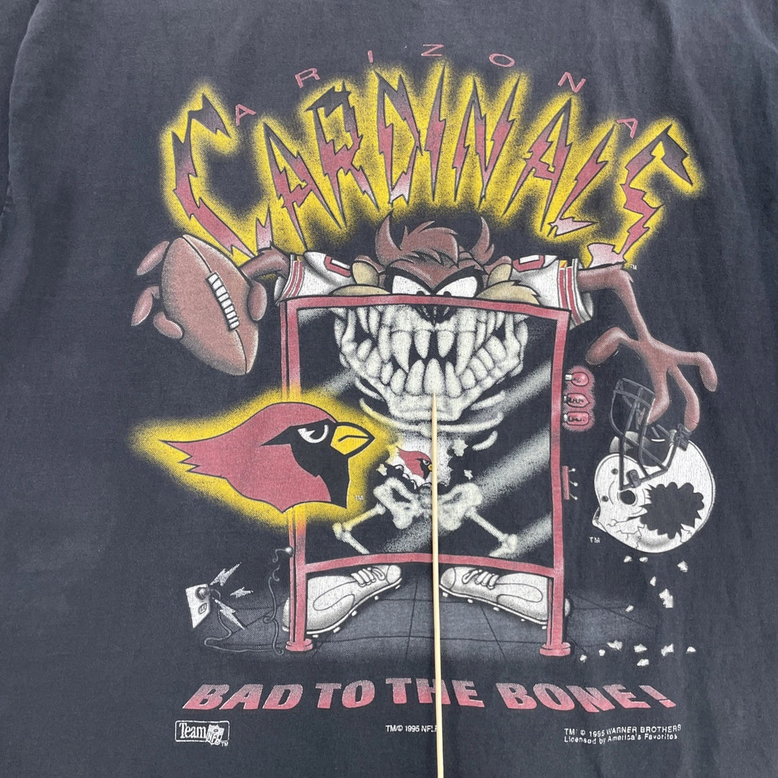 Vintage Arizona Cardinals Taz Bad To The Bone T-Shirt Size XL 90s NFL