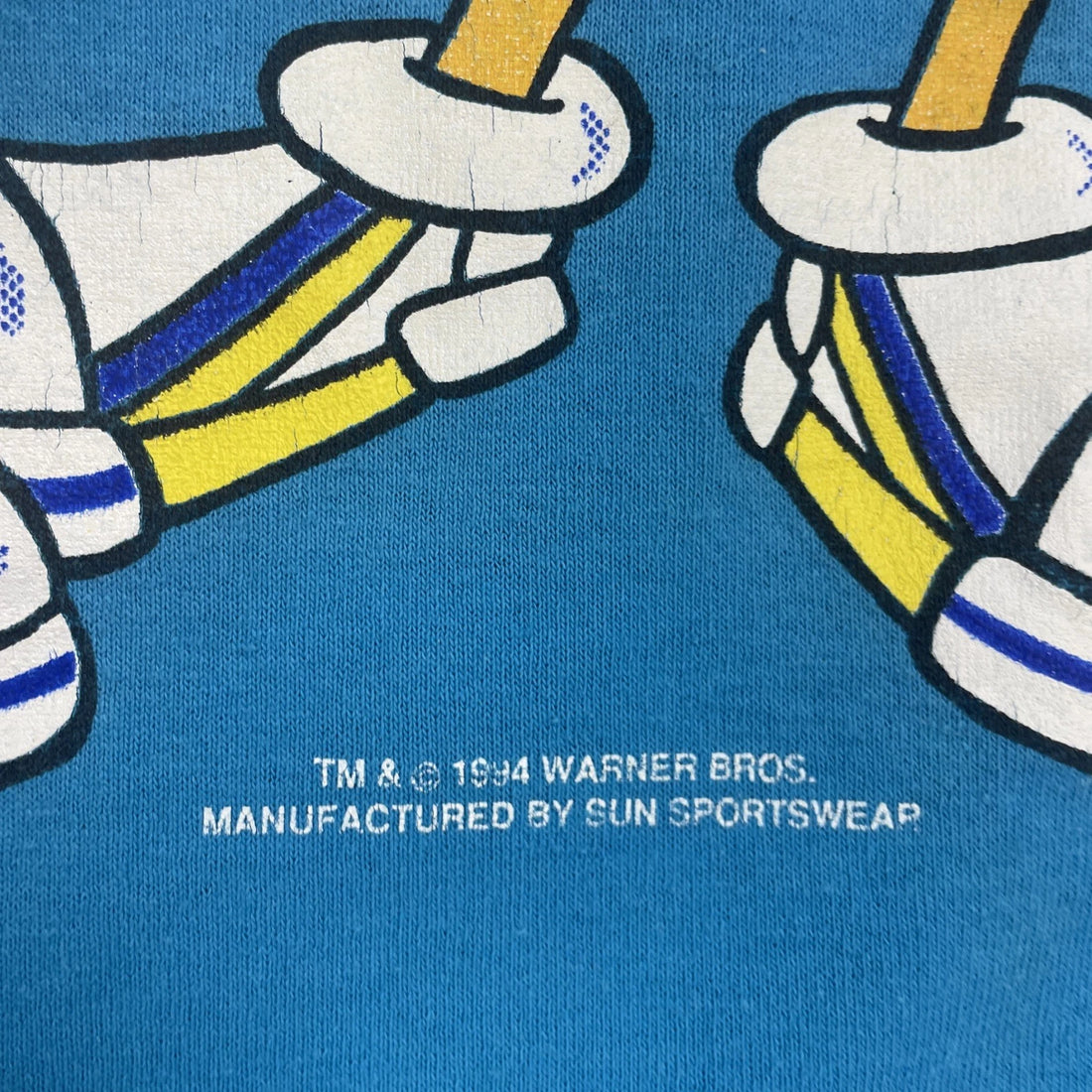 Vintage Looney Tunes Taz Sand Blaster Acme Volleyball T-Shirt Size XL 90s