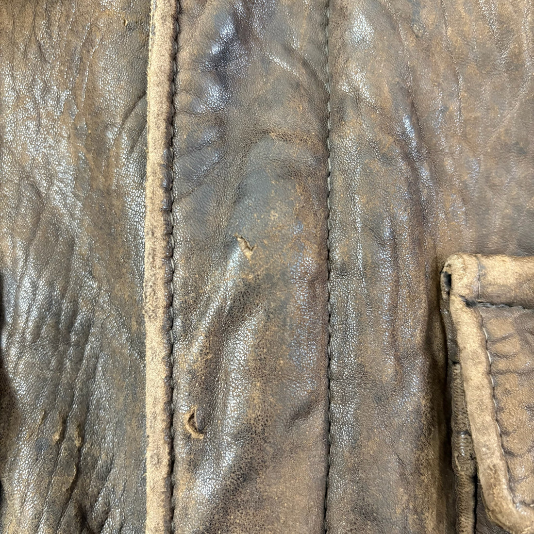 Schott Sportswear - Leather Jacket Size X- Large