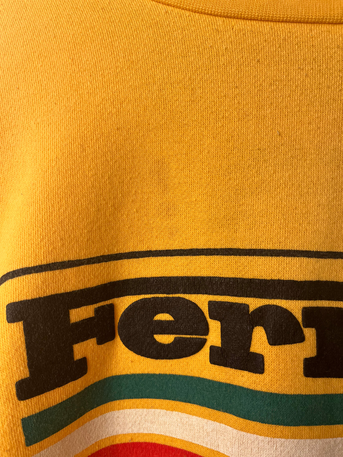 Vintage Yellow Ferrari Crewneck