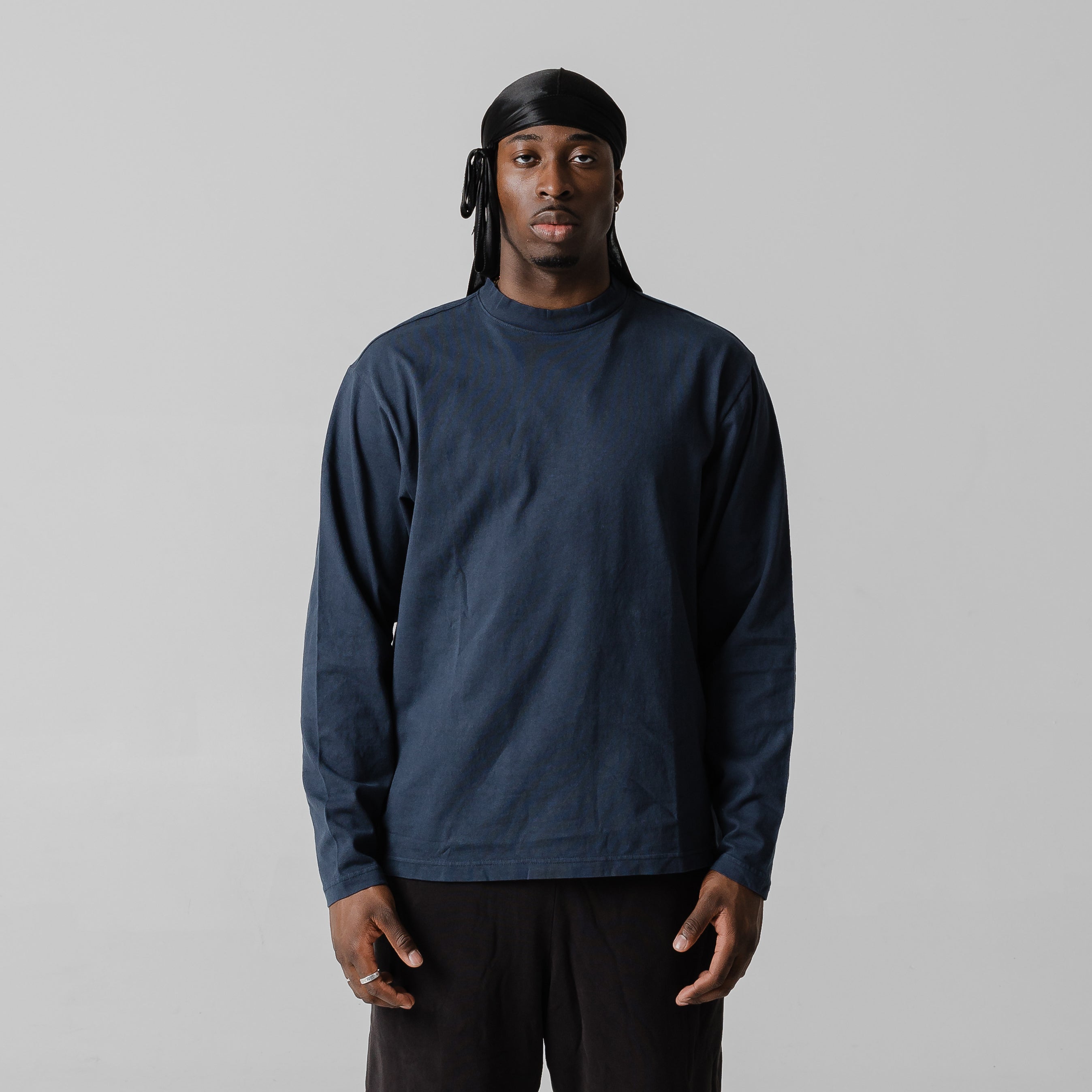 Yeezy Gap Unreleased Season Long Sleeve T-Shirt Navy Blue – Throwback Vault