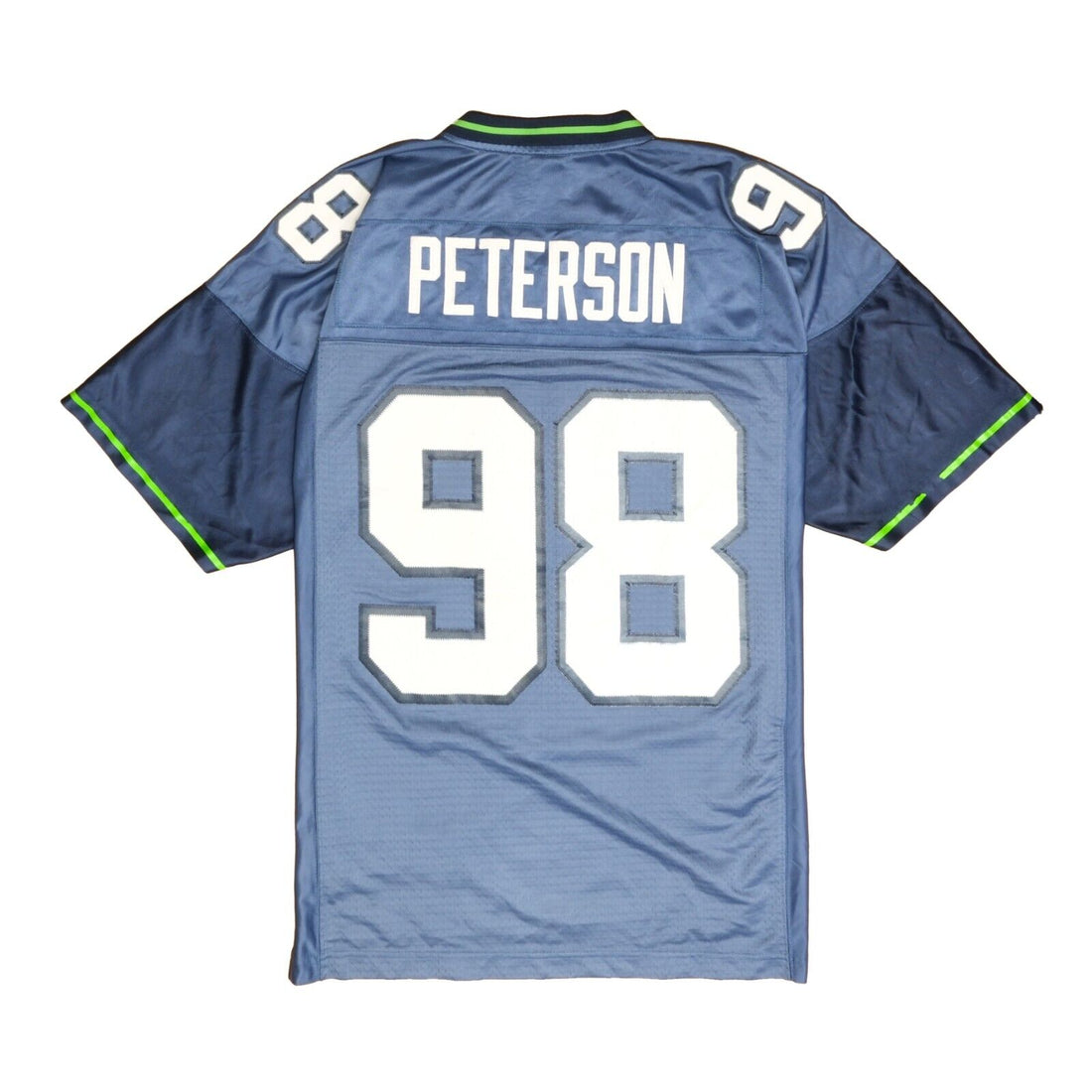 Vintage Reebok Julian Peterson Seattle Seahawks #98 Home Blue Stitched  Jersey S