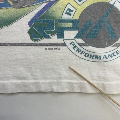 Vintage Ricky Rudd Power On Command Tide Racing T-Shirt Size Medium 1995 90s