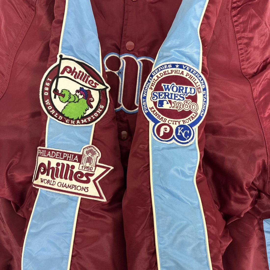 Philadelphia Phillies G-III Carl Banks Cooperstown Bomber Jacket Size 2XL MLB