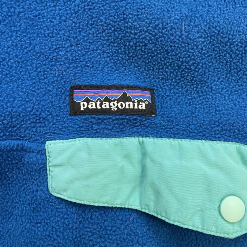 Patagonia Synchilla Snap T Fleece Jacket Size Medium Blue