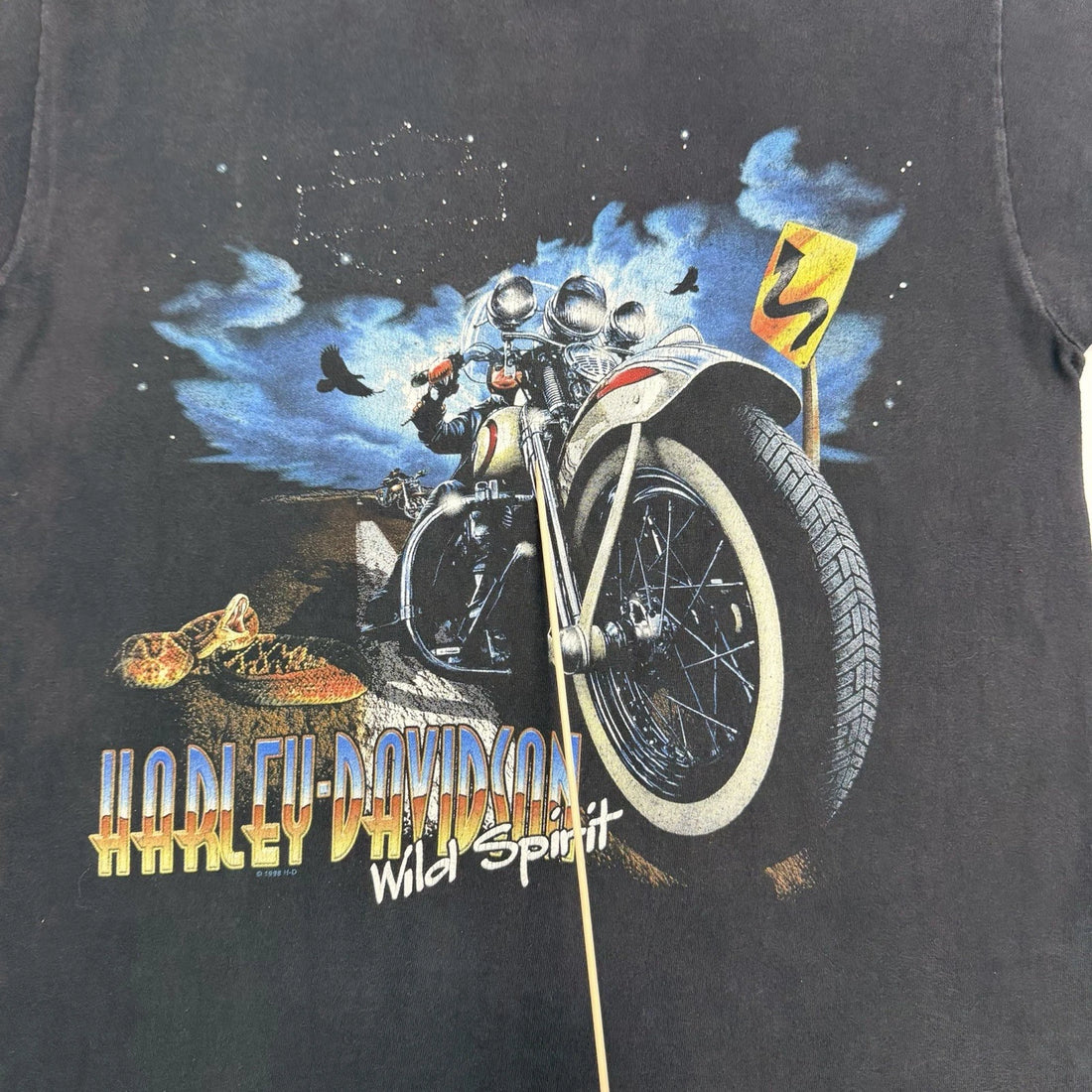 Vintage Harley Davidson Wild Spirit T-Shirt Size Medium 1998 90s